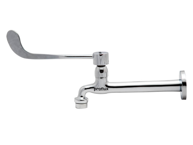 Torneira Clínica Alavanca com arejador fixo de Parede Proflux 22cm 21.061